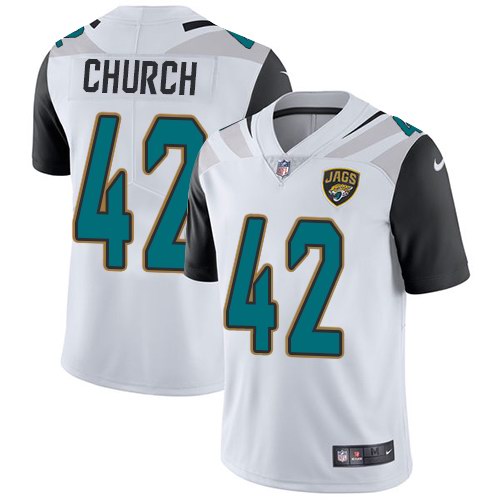 Nike Men & Women & Youth Jaguars 42 Barry Church White NFL Vapor Untouchable Limited Jersey,We sell and wholesale Nike Men & Women & Youth Jaguars 42 Barry Church White NFL Vapor Untouchable Limited Jersey on line form chian!